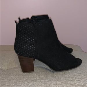 Black open toed heel